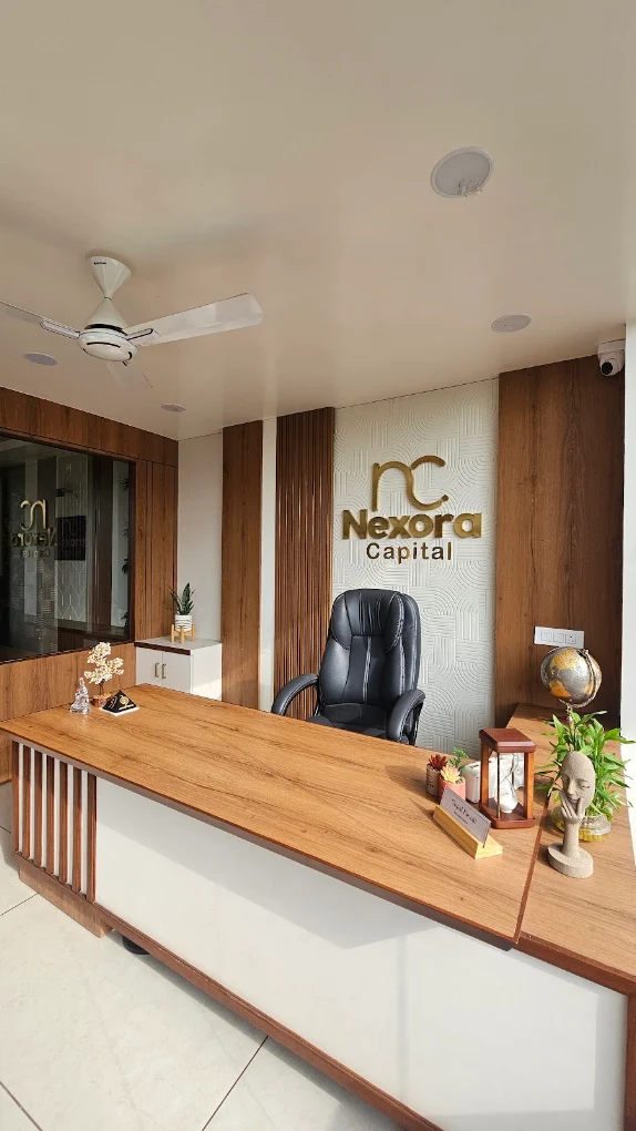 Executive desk at Nexora Capital head office