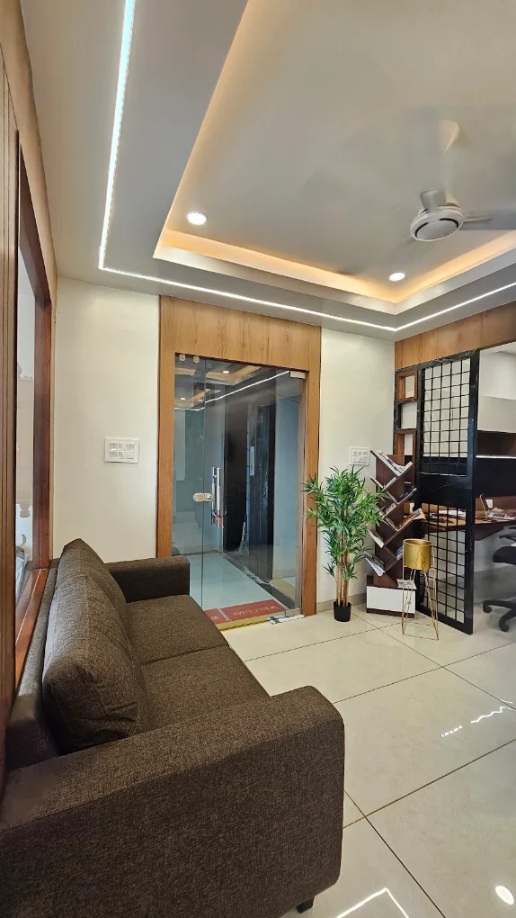 Client waiting lounge at Nexora Capital